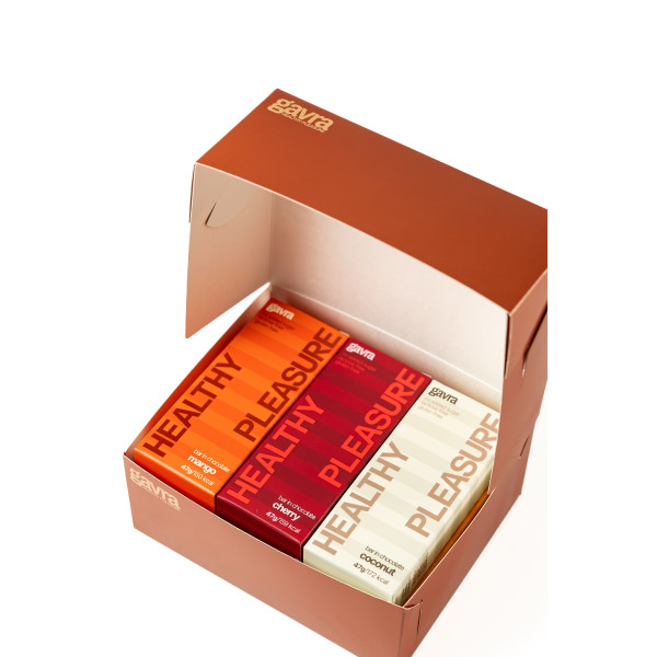 Assortment of bars in chocolate, 9 pcs