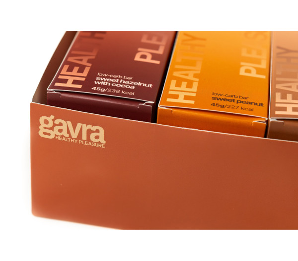 Асорті низьковуглеводних батончиків – GAVRA