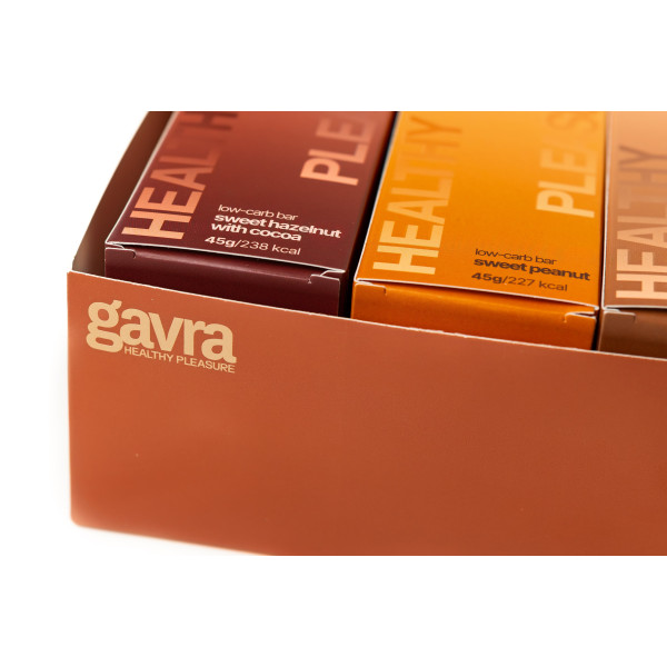 Assorted of low carb bars, 9 pcs