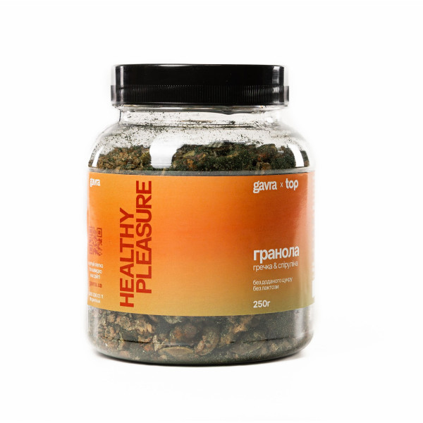 Гранола гречана зі спіруліною, 250 г