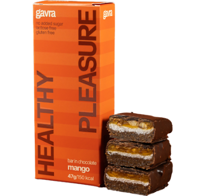 Mango bar in chocolate