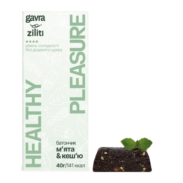 Mint & Cashew bar, 40 g