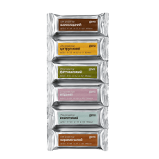 Assorted protein bars, 6 pcs