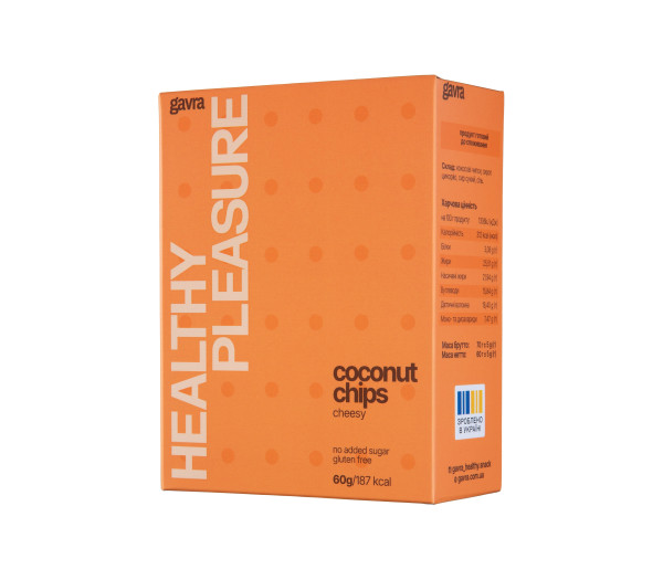 Кокосові чипси, сирні