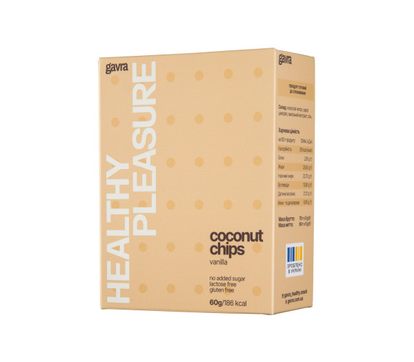 Кокосові чипси, ванільні